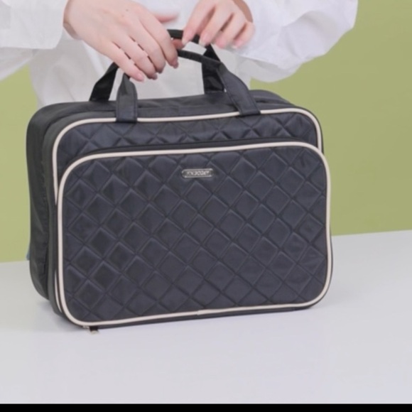 Large Travel Essentials Organizer, Makeup Case with Hanging Hook for Acc… - Picture 2 of 15